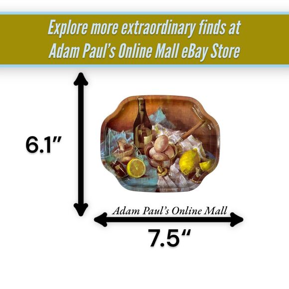 Vintage 4-Pack Elite Trays England Dessert Tea Service Fruit Small Trays 7.5" - Picture 4 of 16